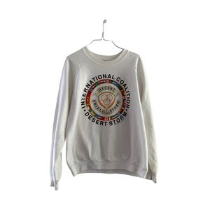 Vintage • White International Coalition “Desert Storm” Sweatshirt